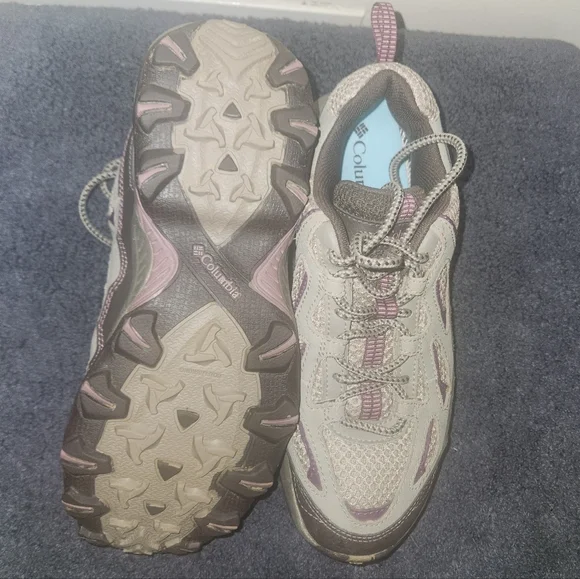 Columbia Womens Gray and Purple D Storm Hiking Shoes Size 8 - Picture 10 of 10